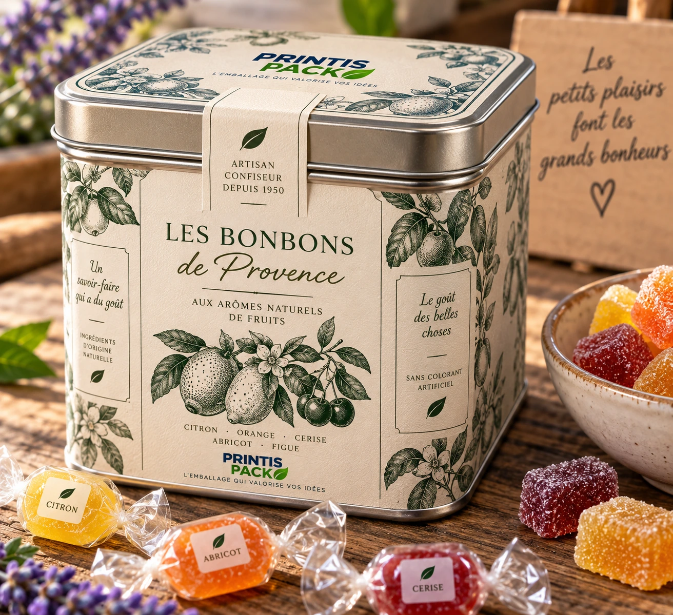Exemple d’étiquette imprimée