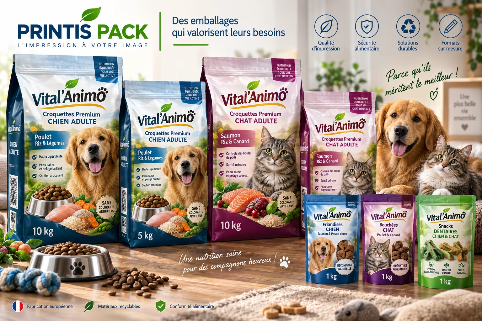 Sacs grand format et doypacks Pet Food